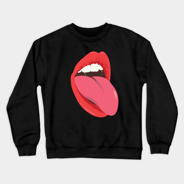 tongue, sexy Crewneck Sweatshirt by ThyShirtProject - Affiliate